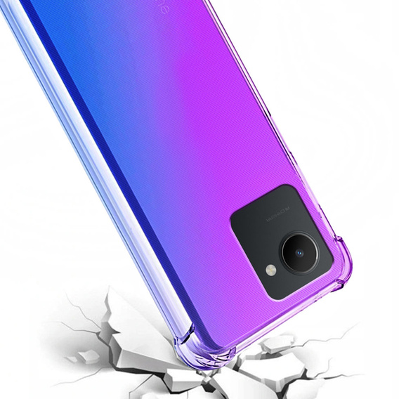 θήκη για το Realme C30 / Narzo 50i Prime, Gradient Dropproof, Μωβ / μπλε