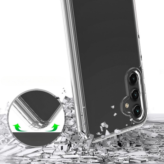 Θήκη για Samsung Galaxy A14 5G, Fusion Hybrid, διαφανής