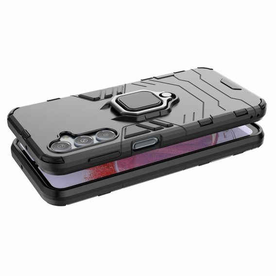Θήκη για Samsung Galaxy M34, Kickstand Ring, μαύρη