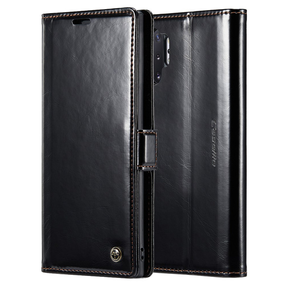 θήκη CASEME για Samsung Galaxy Note 10 Plus, Waxy Textured, μαύρη