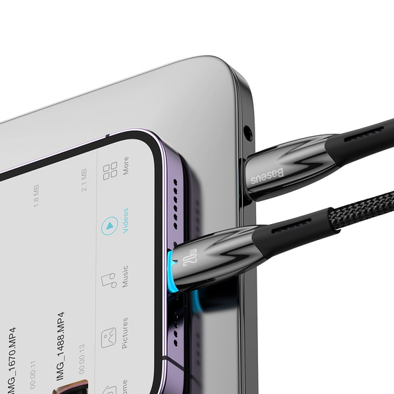 Καλώδιο Baseus Glimmer USB-C σε Lightning 20W 2m για iPhone