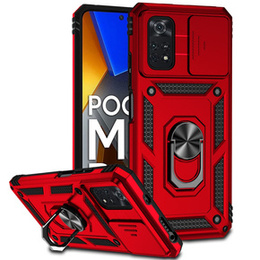 Θήκη για Xiaomi Poco M4 Pro 4G, CamShield Slide, κόκκινο