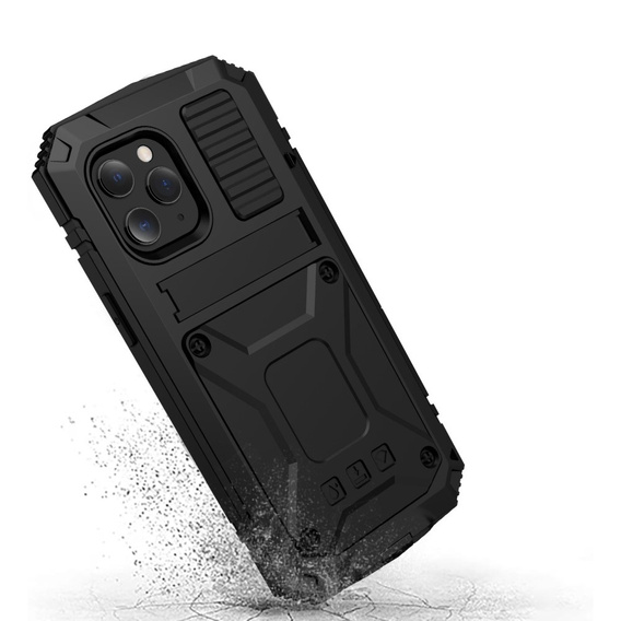 Θωρακισμένη θήκη για iPhone 12 / 12 Pro, R-JUST, μαύρη