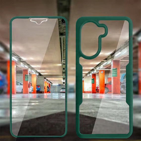 Θήκη για Xiaomi Poco X7 Pro 5G, Shockproof, με μεμβράνη, πράσινη