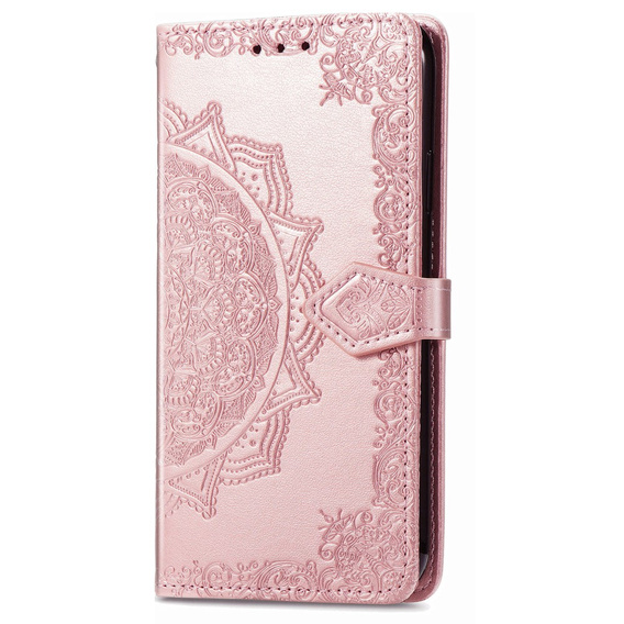 Θήκη με πτερύγιο για Motorola Edge 30, Mandala, ροζ