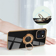 Θήκη για iPhone 13 mini, Electro Ring, μαύρη