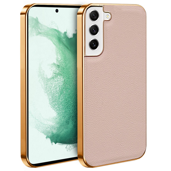 Θήκη για Samsung Galaxy S22+ Plus, Cowhide Leather, ροζ