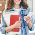 Θήκη για Samsung Galaxy Tab A9, Business Card, κόκκινη