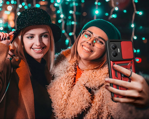 Θήκη για Xiaomi Poco F7, CamShield Slide, κόκκινη