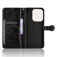 θήκη πτερύγιο για Xiaomi Redmi 15C 4G/LTE, Wallet Rhombus, μαύρη
