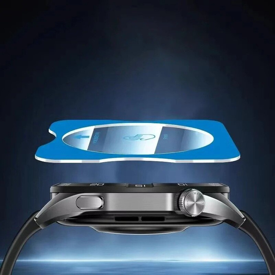 2x ERBORD μετριασμένο γυαλί για Huawei Watch GT 5 41mm, με πλαίσιο τοποθέτησης