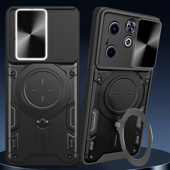 Θωρακισμένη θήκη για Infinix Hot 40i, CamShield Slide, μαύρη