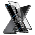 θήκη για το Samsung Galaxy S23 Plus, Magnetic Dual Glass, μαύρη