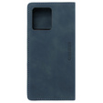 Θήκη για Motorola Edge 40 Neo, ERBORD Vintage, πορτοφόλι με πτερύγιο, μπλε