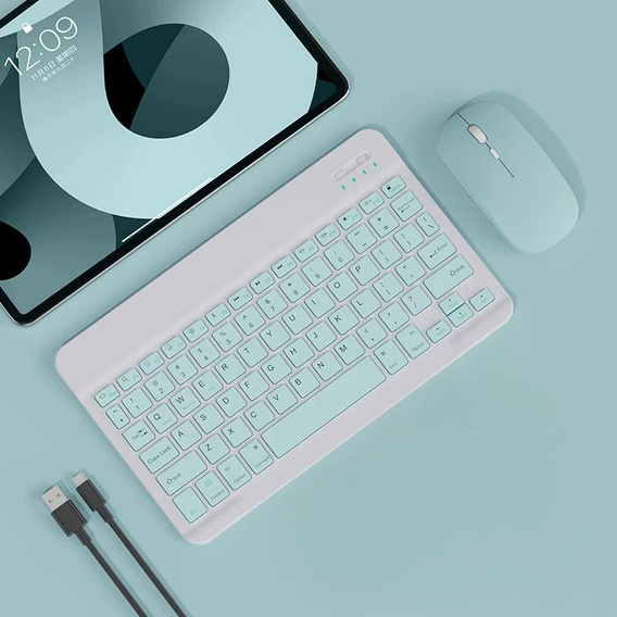 Θήκη + πληκτρολόγιο Apple iPad Pro 11" 5 gen. 2024, Leather Pen Slot TouchPad, μαύρη