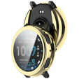 2 σε 1 θήκη με προστατευτικό κάλυμμα οθόνης για Amazfit Active Max, χρυσό