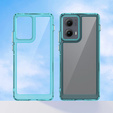Θήκη για Motorola Edge 50 Fusion 5G, Fusion Hybrid, διαφανής / μπλε