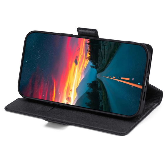 Θήκη με πτερύγιο για Oppo A57s, Wallet Thin Magnet, μαύρη