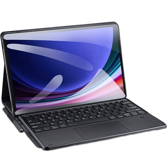 Θήκη + πληκτρολόγιο Samsung Galaxy Tab S9 Ultra, Dux Ducis TouchPad Leather Pen Slot, μαύρη