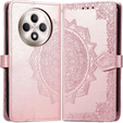 Θήκη με πτερύγιο για Oppo Reno 12FS / 12F, Mandala, ροζ rose gold