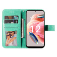 Θήκη με πτερύγιο για Xiaomi Redmi Note 12 4G, Mandala Flower, πράσινη