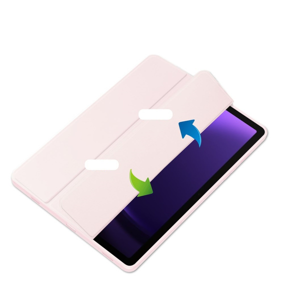 Θήκη για Samsung Galaxy Tab S10 Lite / S10 FE / S9 FE, Smartcase Hybrid, με χώρο για γραφίδα, ροζ