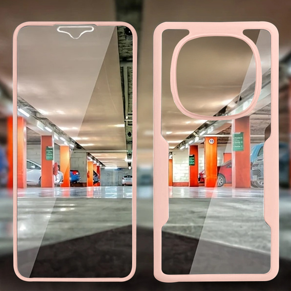 Θήκη για Xiaomi Redmi Note 14 Pro 5G, Shockproof, με μεμβράνη, ροζ
