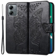 Θήκη με πτερύγιο για Motorola Moto G14, Butterfly, μαύρη