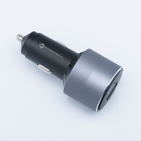 Φορτιστής αυτοκινήτου Forcell F-Energy Alu 85 W, 2 × USB-C + USB-A, PD / QC 4.0 / SFC 2.0
