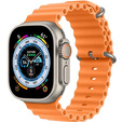 Pasek Silikonowy Ocean do Apple Watch 1/2/3/4/5/6/7/8/SE/ULTRA 42/44/45/49MM, Pomarańczowy