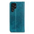 Θήκη για Samsung Galaxy S25 Ultra, Wallet Litchi Leather, πράσινη