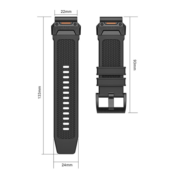 Λουράκι σιλικόνης QuickFit για Garmin Fenix 22mm