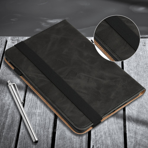 θήκη για Samsung Galaxy Tab S10 Lite / S10 FE / S9 FE / S9, Classic, με υποδοχή γραφίδας, μαύρη