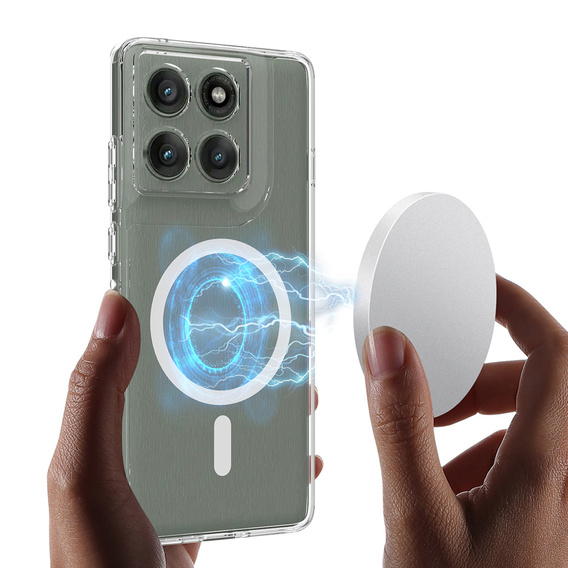 Θήκη Fusion Hybrid για MagSafe για Motorola Edge 70 5G, διαφανής