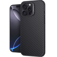 Θήκη για iPhone 16 Pro, θωρακισμένη Nillkin, Carbon Fiber, για Magsafe, μαύρη
