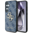 GUESS Θήκη για Samsung Galaxy S25, 4G Big Metal Logo, μπλε