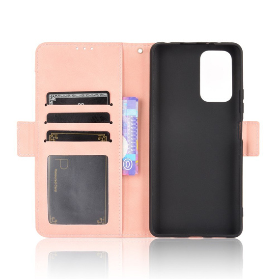 Θήκη με πτερύγιο για Xiaomi Redmi Note 10 Pro, Card Slot, ροζ