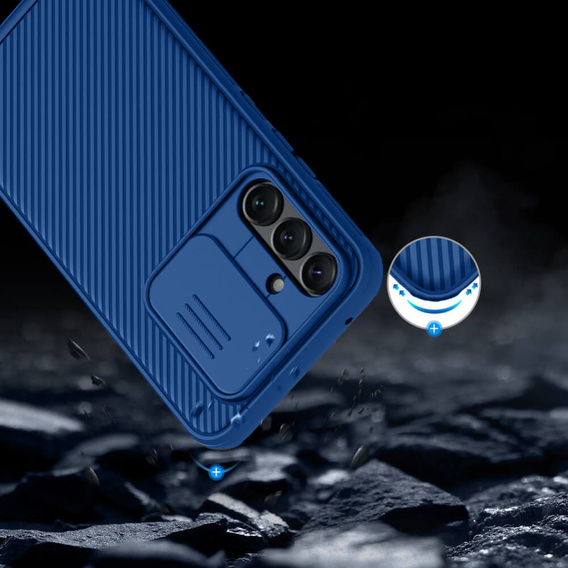 Θήκη για Samsung Galaxy A54 5G, θωρακισμένη Nillkin, CamShield Pro, μπλε