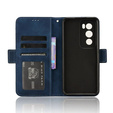 Θήκη με πτερύγιο για Oppo Reno 12 Pro, Card Slot, σκούρο μπλε