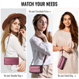 θήκη CASEME για Samsung Galaxy S25 FE, RFID Leather Wallet, με λουράκι ώμου, κόκκινη