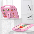 Παιδική θήκη για Samsung Galaxy Tab A9+, Cute Patterns, με βάση, ροζ
