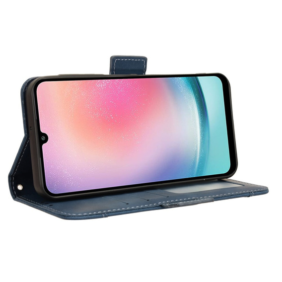 Θήκη με πτερύγιο για Samsung Galaxy A25 5G, Card Slot, μπλε