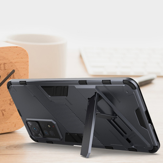 Θήκη για Xiaomi Redmi Note 11 Pro 4G / 5G, Military kickstand, μπλε