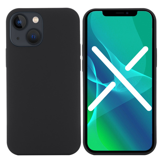 Θήκη για iPhone 14, Silicone MagSafe, μαύρη