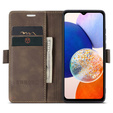 Θήκη για Samsung Galaxy A14 4G/5G, ERBORD Vintage, πορτοφόλι με πτερύγιο, καφές