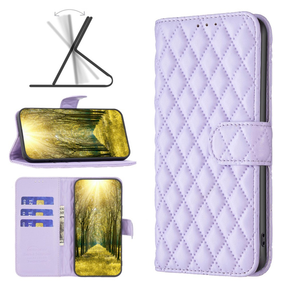 Θήκη με πτερύγιο για Samsung Galaxy A05s, Wallet, BINFEN COLOR, μωβ