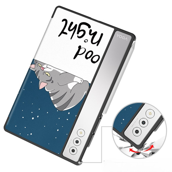 Θήκη για Lenovo Yoga Tab Plus, Smartcase, cat