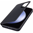 Γνήσια θήκη Samsung για Galaxy S23 FE, S View Wallet Cover, μαύρη