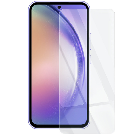 Θήκη με πτερύγιο για Realme C67 4G, Smart Magnetic, σκούρο μπλε + γυαλί 9H 