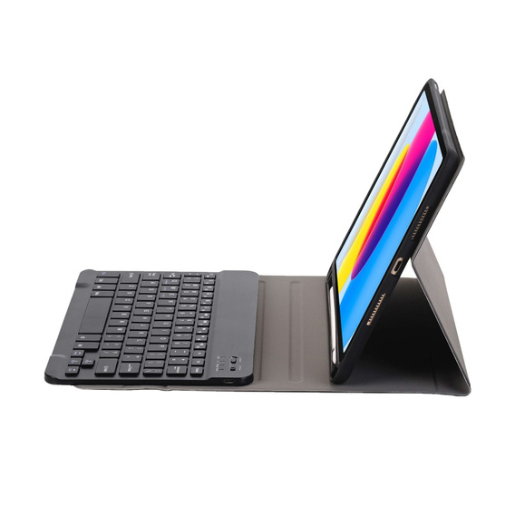 Θήκη + πληκτρολόγιο iPad 10.9 2022 10 Gen, Pen Slot, μαύρη
